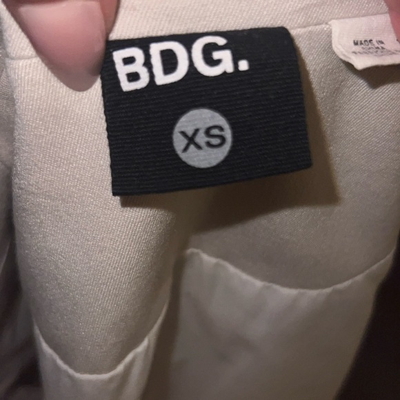 BDG. Ivory cream off white blazer business casual two button work jacket XS - Picture 7 of 8